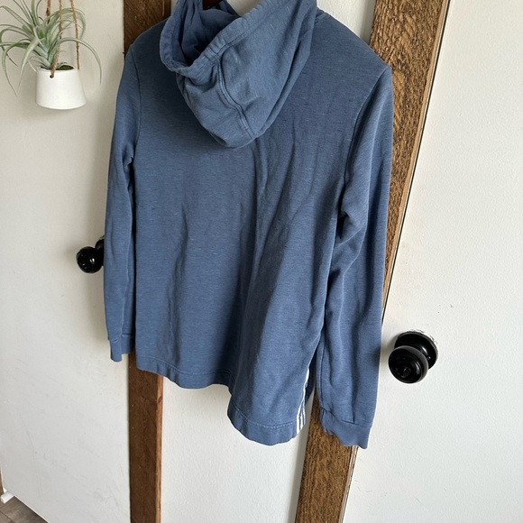 Adidas Vintage Style Women’s hooded sweatshirt rustic blue hoodie size small - Picture 5 of 11